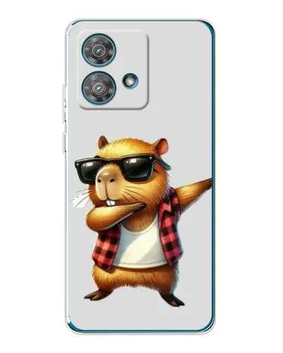 Чехол для Motorola Edge 40 Neo с картинкой «Капибара рэпер даб» Чехол для Motorola Edge 40 Neo с картинкой «Капибара рэпер даб»