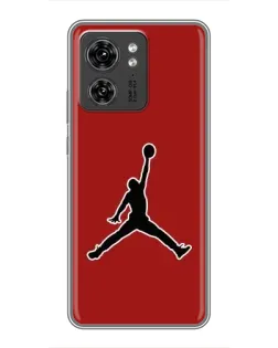 Чехол для Motorola Edge 40 Pro с картинкой «Jordan Red Back»