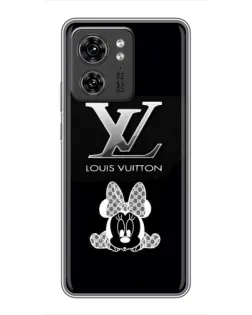 Чехол для Motorola Edge 40 Pro с картинкой «LV и Минни Маус»