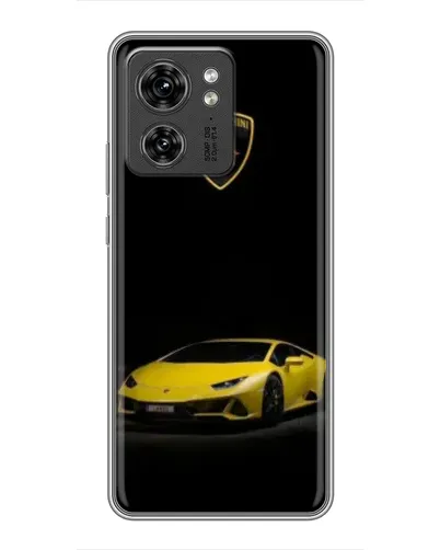 Чехол для Motorola Edge 40 Pro с картинкой «Lamborghini желтый акцент»
