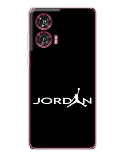 Чехол для Motorola Edge 50 Fusion с картинкой «Jordan White Logo» Чехол для Motorola Edge 50 Fusion с картинкой «Jordan White Logo»
