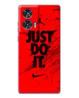 Чехол для Motorola Edge 50 Fusion с картинкой «Nike Just Do It»