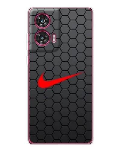 Чехол для Motorola Edge 50 Fusion с картинкой «Nike — карбоновая сетка»