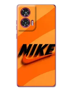 Чехол для Motorola Edge 50 Fusion с картинкой «Оранжевый драйв Nike»