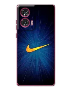 Чехол для Motorola Edge 50 Fusion с картинкой «Синий пульс Nike»