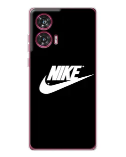 Чехол для Motorola Edge 50 Fusion с картинкой «Мазки краски Nike»