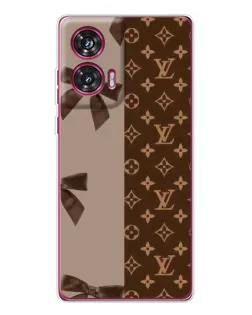 Чехол для Motorola Edge 50 Fusion с картинкой «Louis Vuitton — банты»