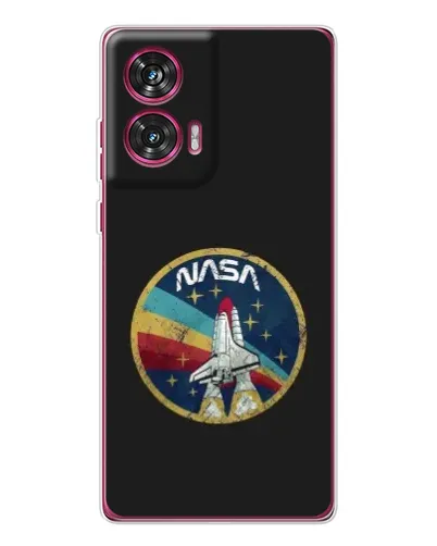Чехол для Motorola Edge 50 Fusion с картинкой «NASA — эмблема миссии»