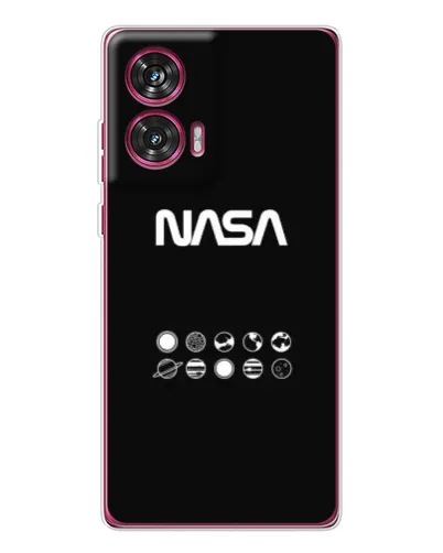 Чехол для Motorola Edge 50 Fusion с картинкой «NASA — технический принт»