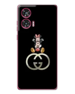 Чехол для Motorola Edge 50 Fusion с картинкой «Минни Маус на лого» Чехол для Motorola Edge 50 Fusion с картинкой «Минни Маус на лого»