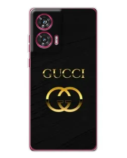 Чехол для Motorola Edge 50 Fusion с картинкой «Золотой логотип Gucci» Чехол для Motorola Edge 50 Fusion с картинкой «Золотой логотип Gucci»