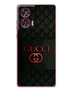 Чехол для Motorola Edge 50 Fusion с картинкой «Gucci — стеганый черный» Чехол для Motorola Edge 50 Fusion с картинкой «Gucci — стеганый черный»