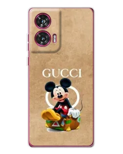Чехол для Motorola Edge 50 Fusion с картинкой «Микки Маус Gucci — крафт» Чехол для Motorola Edge 50 Fusion с картинкой «Микки Маус Gucci — крафт»