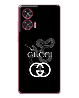 Чехол для Motorola Edge 50 Fusion с картинкой «Gucci — серебряная змея» Чехол для Motorola Edge 50 Fusion с картинкой «Gucci — серебряная змея»