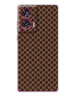 Чехол для Motorola Edge 50 Fusion с картинкой «Gucci — шоколадная сетка» Чехол для Motorola Edge 50 Fusion с картинкой «Gucci — шоколадная сетка»