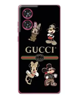 Чехол для Motorola Edge 50 Fusion с картинкой «Gucci — герои Disney и монограмма» Чехол для Motorola Edge 50 Fusion с картинкой «Gucci — герои Disney и монограмма»