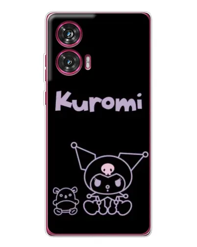 Чехол для Motorola Edge 50 Fusion с картинкой «Kuromi — черный минимализм» Чехол для Motorola Edge 50 Fusion с картинкой «Kuromi — черный минимализм»