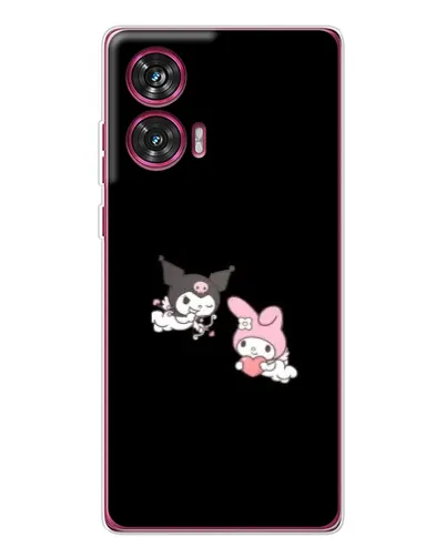 Чехол для Motorola Edge 50 Fusion с картинкой «My Melody и Kuromi» Чехол для Motorola Edge 50 Fusion с картинкой «My Melody и Kuromi»