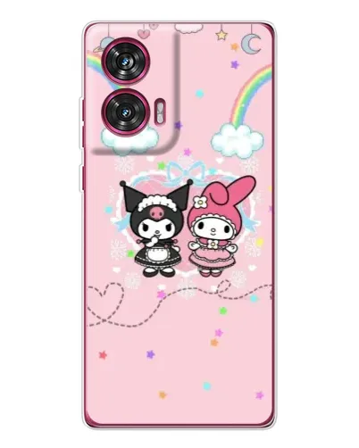 Чехол для Motorola Edge 50 Fusion с картинкой «My Melody и Kuromi» Чехол для Motorola Edge 50 Fusion с картинкой «My Melody и Kuromi»