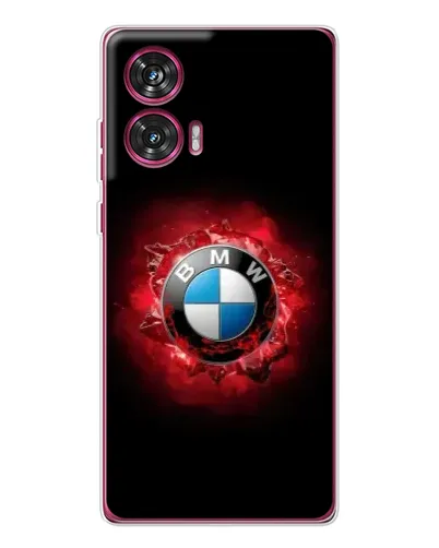 Чехол для Motorola Edge 50 Fusion с картинкой «Логотип BMW — вспышка»