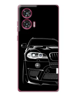 Чехол для Motorola Edge 50 Fusion с картинкой «Темный силуэт BMW»