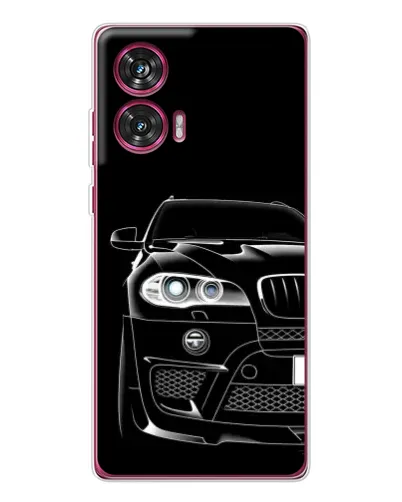 Чехол для Motorola Edge 50 Fusion с картинкой «Темный силуэт BMW»