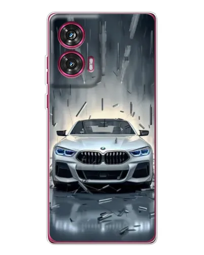 Чехол для Motorola Edge 50 Fusion с картинкой «BMW в свете фар»