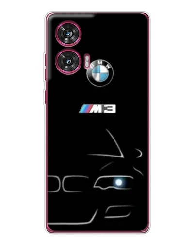 Чехол для Motorola Edge 50 Fusion с картинкой «Минималистичный принт BMW M3»