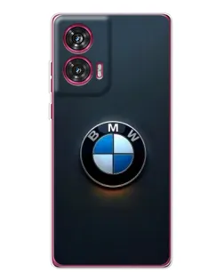 Чехол для Motorola Edge 50 Fusion с картинкой «Логотип BMW — минимализм»