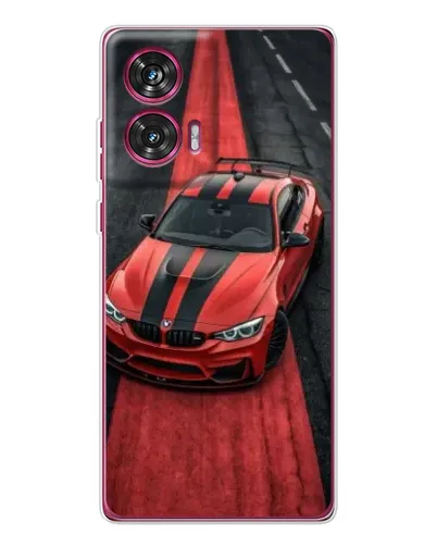 Чехол для Motorola Edge 50 Fusion с картинкой «BMW на красной дорожке»