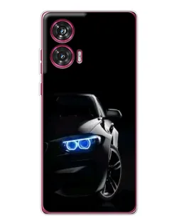 Чехол для Motorola Edge 50 Fusion с картинкой «BMW — ночной взгляд»