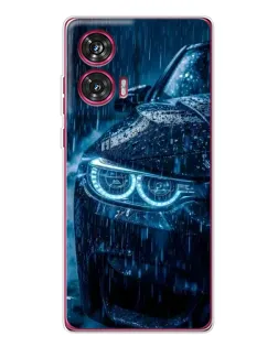 Чехол для Motorola Edge 50 Fusion с картинкой «BMW под дождем»