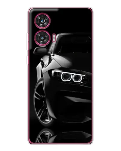 Чехол для Motorola Edge 50 Fusion с картинкой «Черная BMW — профиль» Чехол для Motorola Edge 50 Fusion с картинкой «Черная BMW — профиль»