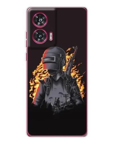 Чехол для Motorola Edge 50 Fusion с картинкой «PUBG — огненный силуэт» Чехол для Motorola Edge 50 Fusion с картинкой «PUBG — огненный силуэт»