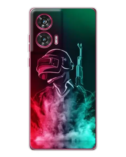 Чехол для Motorola Edge 50 Fusion с картинкой «PUBG — огненный воин» Чехол для Motorola Edge 50 Fusion с картинкой «PUBG — огненный воин»