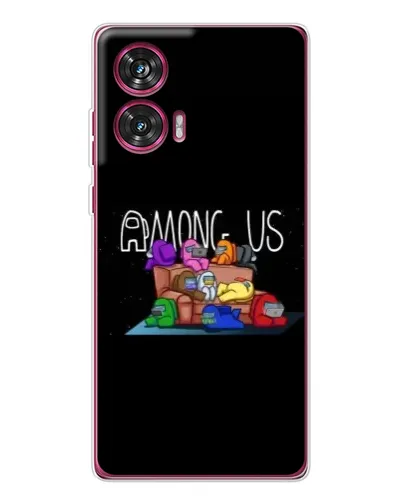 Чехол для Motorola Edge 50 Fusion с картинкой «Логотип Among Us» Чехол для Motorola Edge 50 Fusion с картинкой «Логотип Among Us»