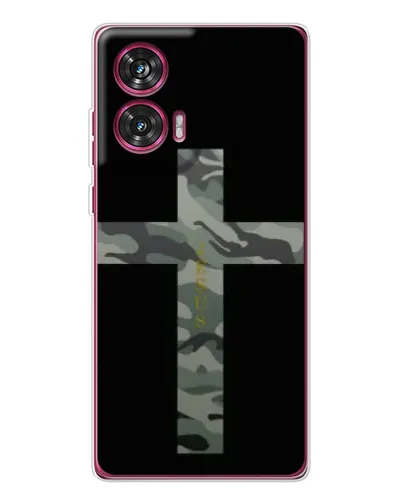 Чехол для Motorola Edge 50 Fusion с картинкой «Милитари Крест» Чехол для Motorola Edge 50 Fusion с картинкой «Милитари Крест»