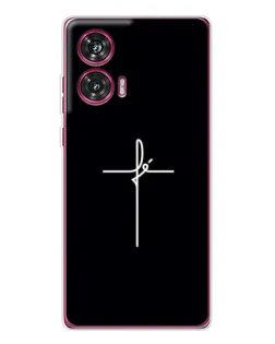 Чехол для Motorola Edge 50 Fusion с картинкой «Тонкий крест»