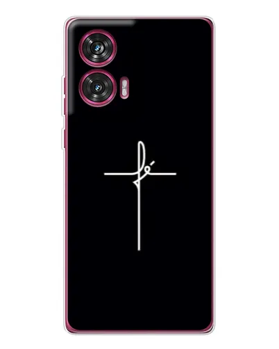 Чехол для Motorola Edge 50 Fusion с картинкой «Тонкий крест» Чехол для Motorola Edge 50 Fusion с картинкой «Тонкий крест»