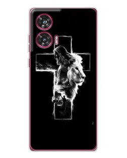 Чехол для Motorola Edge 50 Fusion с картинкой «Сияющий крест Jesus»