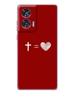 Чехол для Motorola Edge 50 Fusion с картинкой «Уравнение любви»