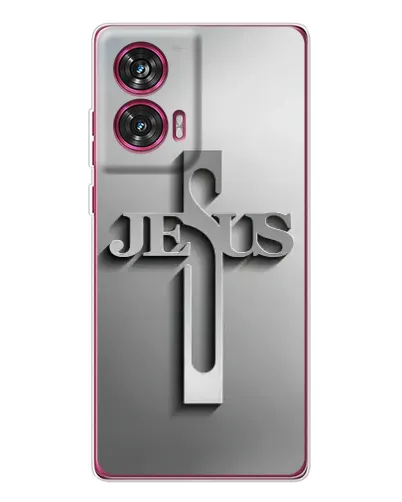 Чехол для Motorola Edge 50 Fusion с картинкой «Металлический крест Jesus» Чехол для Motorola Edge 50 Fusion с картинкой «Металлический крест Jesus»