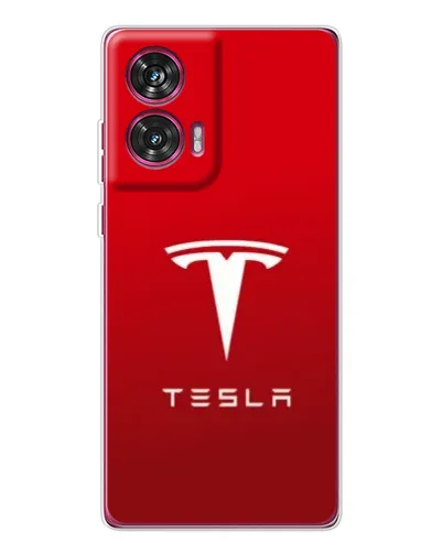 Чехол для Motorola Edge 50 Fusion с картинкой «Tesla Red Classic»
