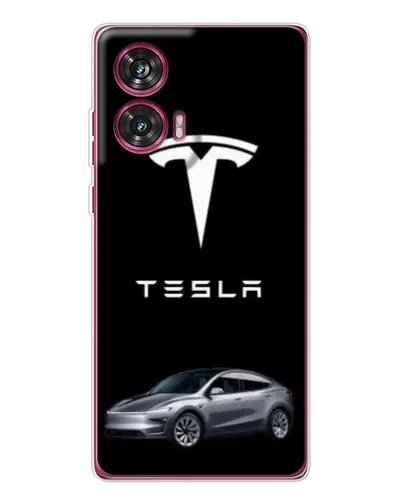 Чехол для Motorola Edge 50 Fusion с картинкой «Tesla Model Y»