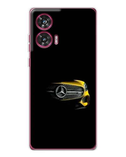Чехол для Motorola Edge 50 Fusion с картинкой «Mercedes — ретро стиль»