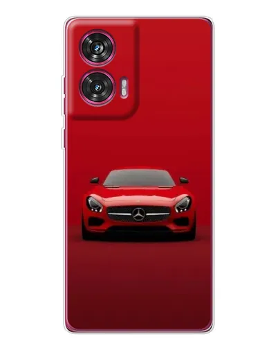 Чехол для Motorola Edge 50 Fusion с картинкой «Красный Mercedes AMG»