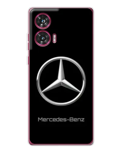 Чехол для Motorola Edge 50 Fusion с картинкой «Mercedes Silver Logo»