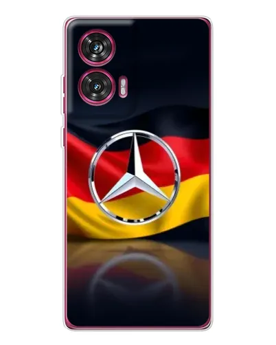 Чехол для Motorola Edge 50 Fusion с картинкой «Mercedes — флаг Германии»