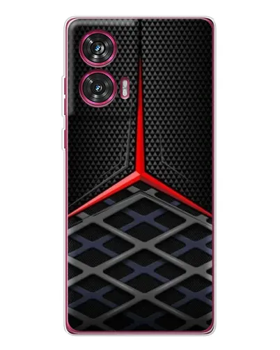 Чехол для Motorola Edge 50 Fusion с картинкой «Mercedes Carbon Grid»
