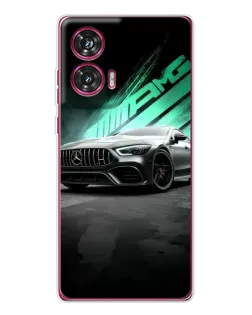 Чехол для Motorola Edge 50 Fusion с картинкой «Темный Mercedes AMG»